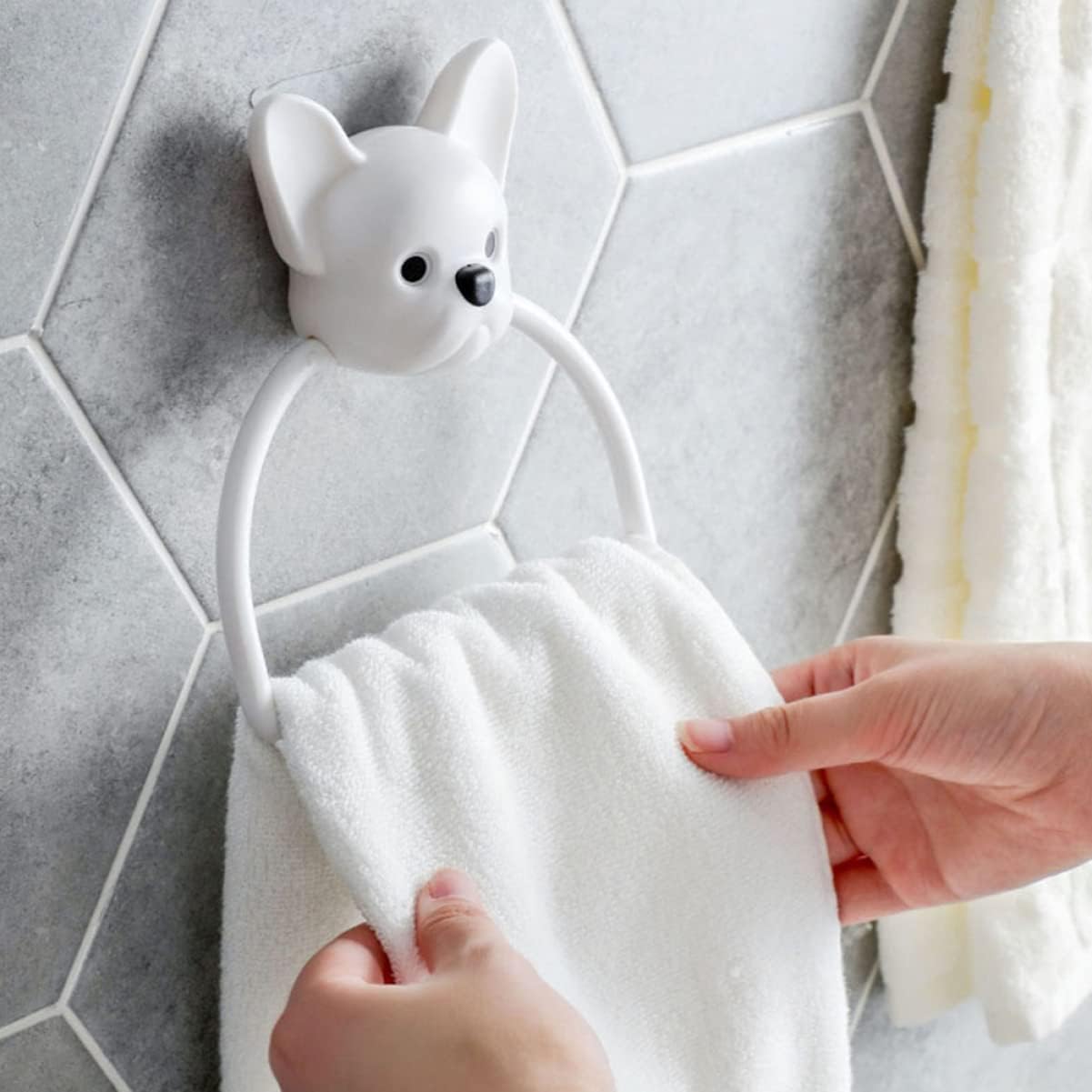 2pcs Zerodeko Towel Holder with Cartoon Design