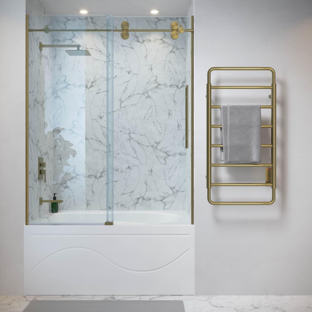 Swiss Madison Ivy 8-Bar Electric Towel Warmer Brushed Gold