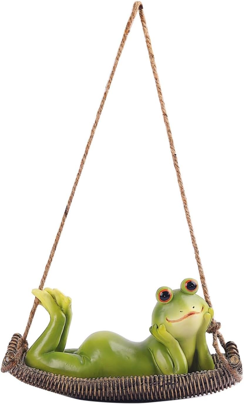 Funny Hanging Frog Statue for Home Decor