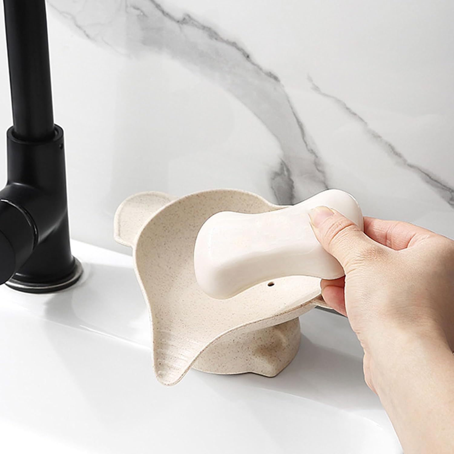 Little Elephant Soap Dish Set for Kids and Bath