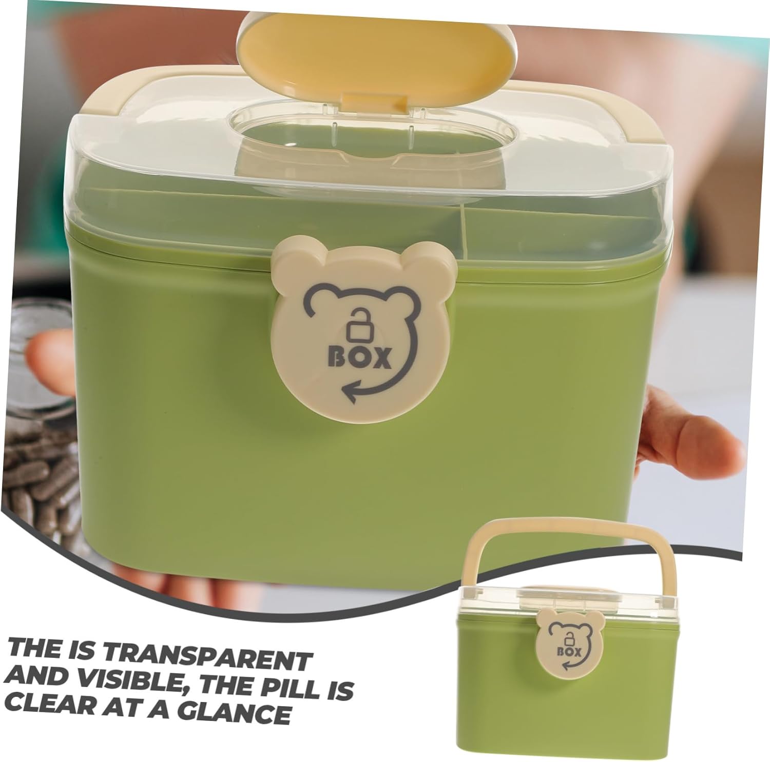 COLLBATH Medicine Cabinet with Lock and Anti-Pinch Hand