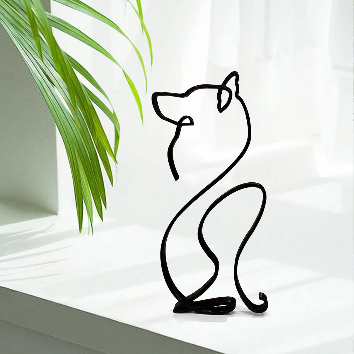 Minimalist Dog Statue Small Figurine Home Decor