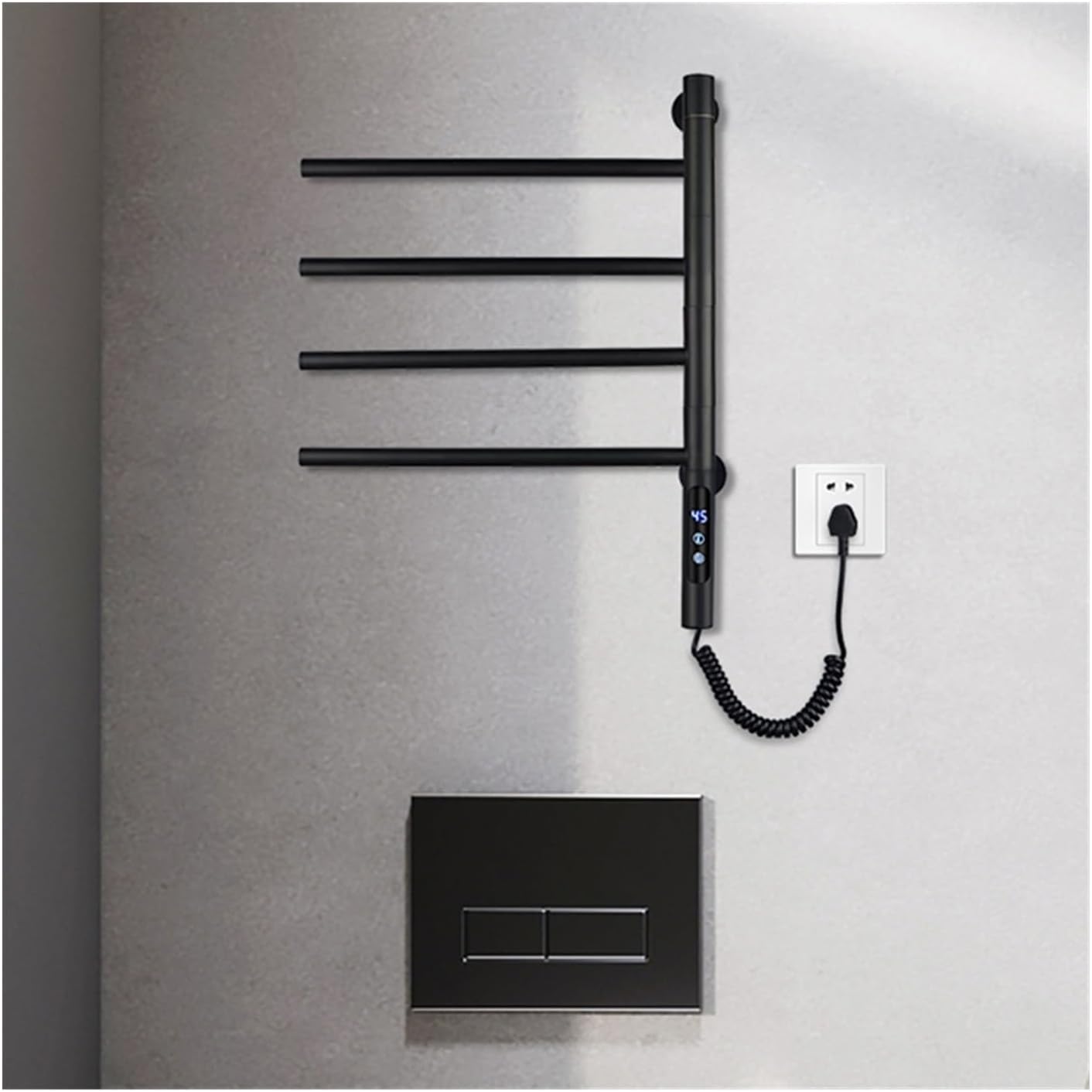 GLigeT 4-Bar Stainless Steel Electric Towel Holder