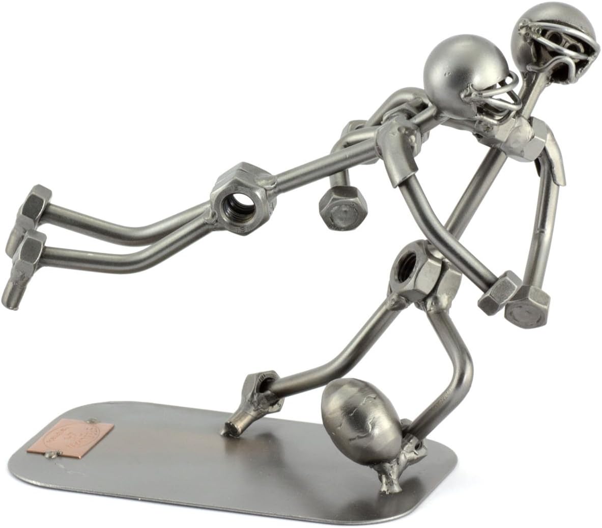 Steelman24 Football Tackle Metal Sculpture Handmade in Germany