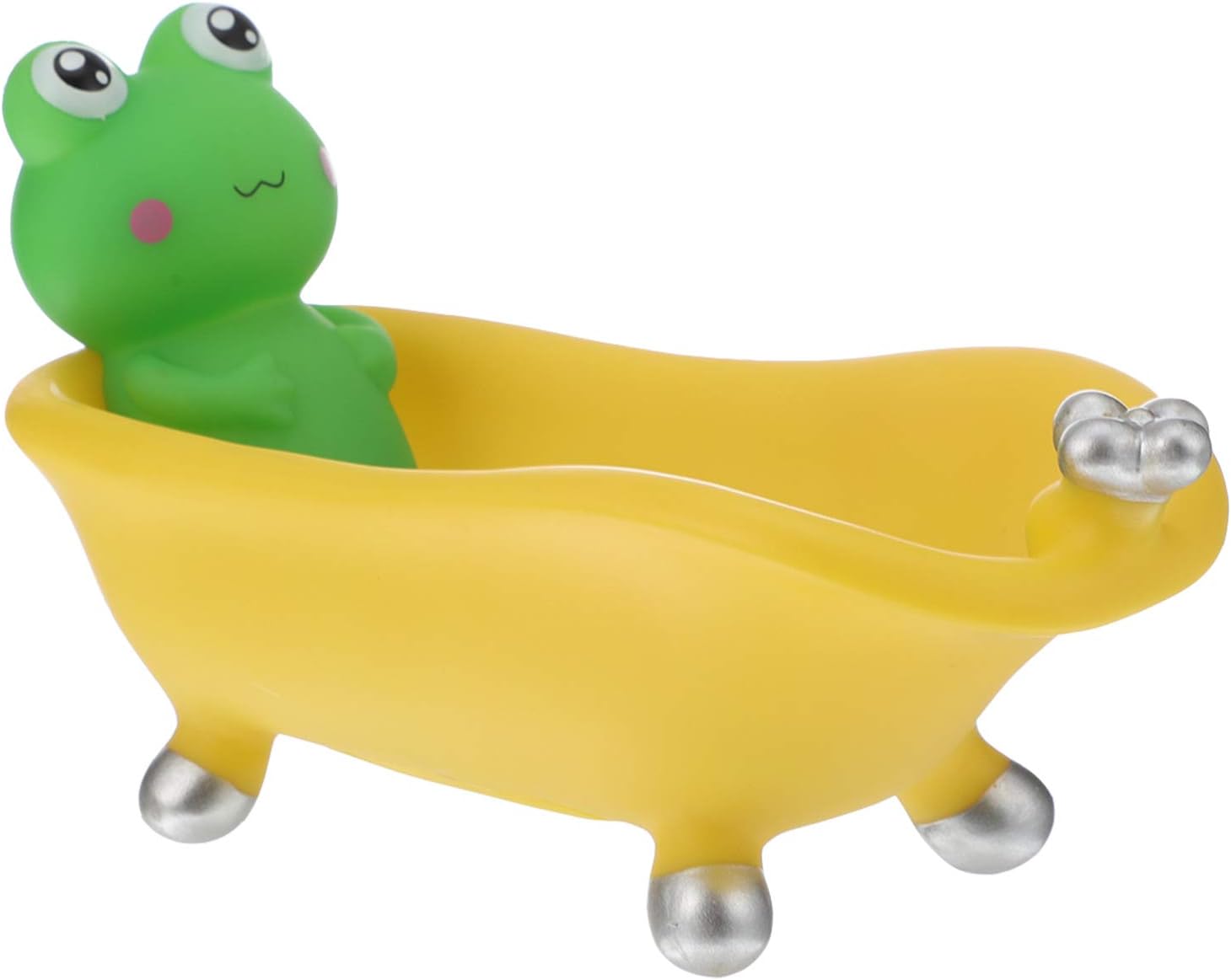 Anneome Cartoon Frog Soap Dish with Draining Tray