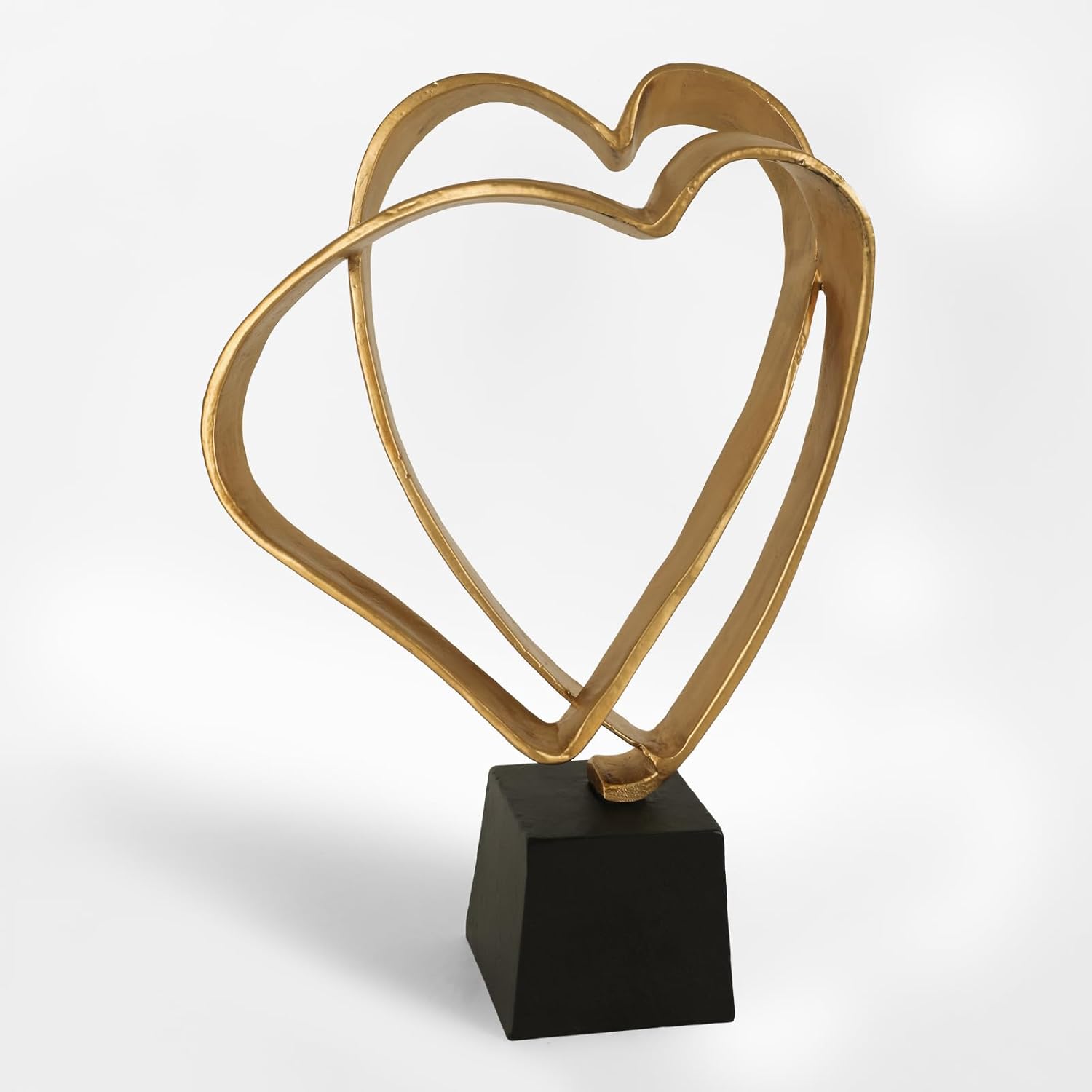 SUJUN Two Hearts Iron Sculpture Anniversary Gift 1