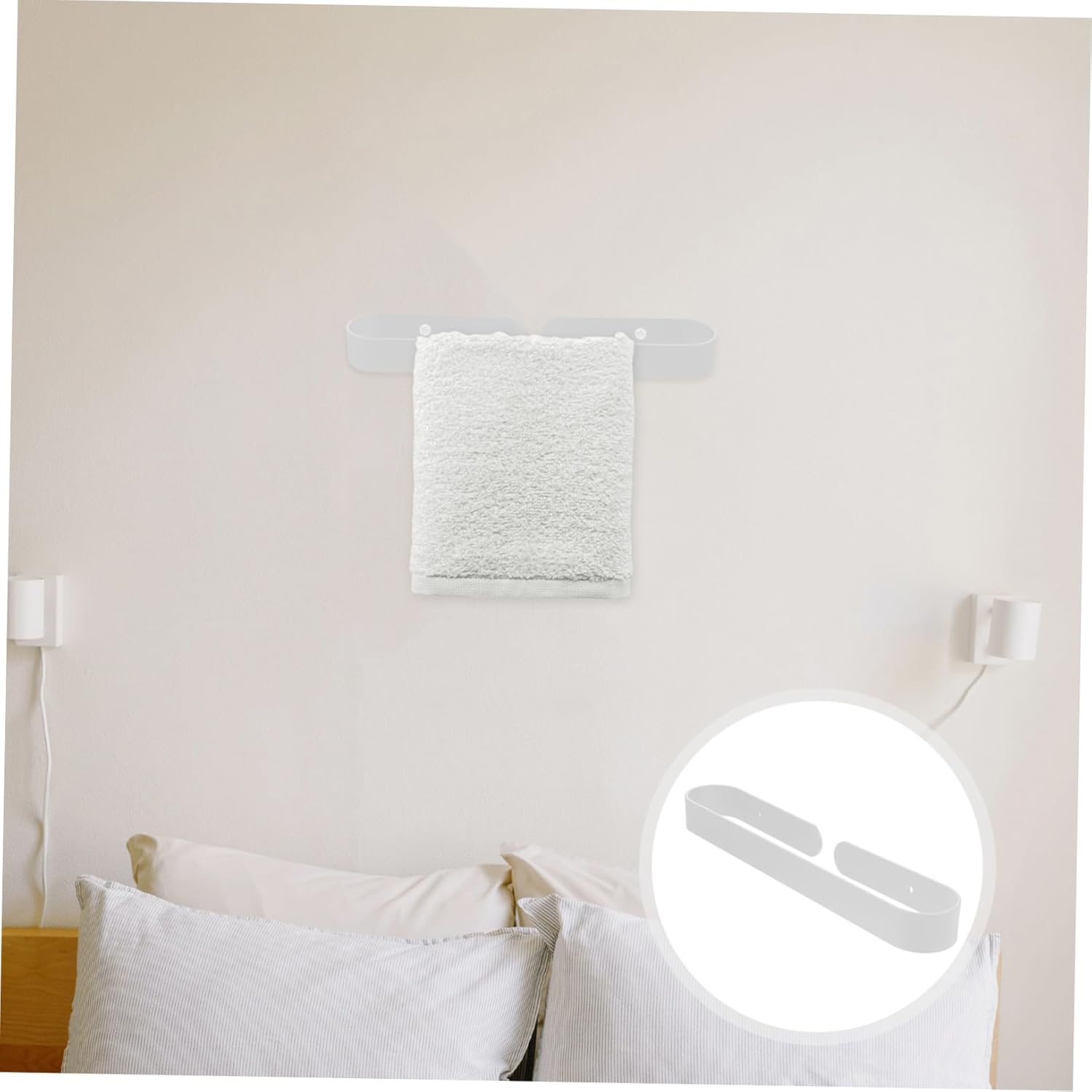 Greenadscapes Aluminum Wall-Mounted Towel Rack