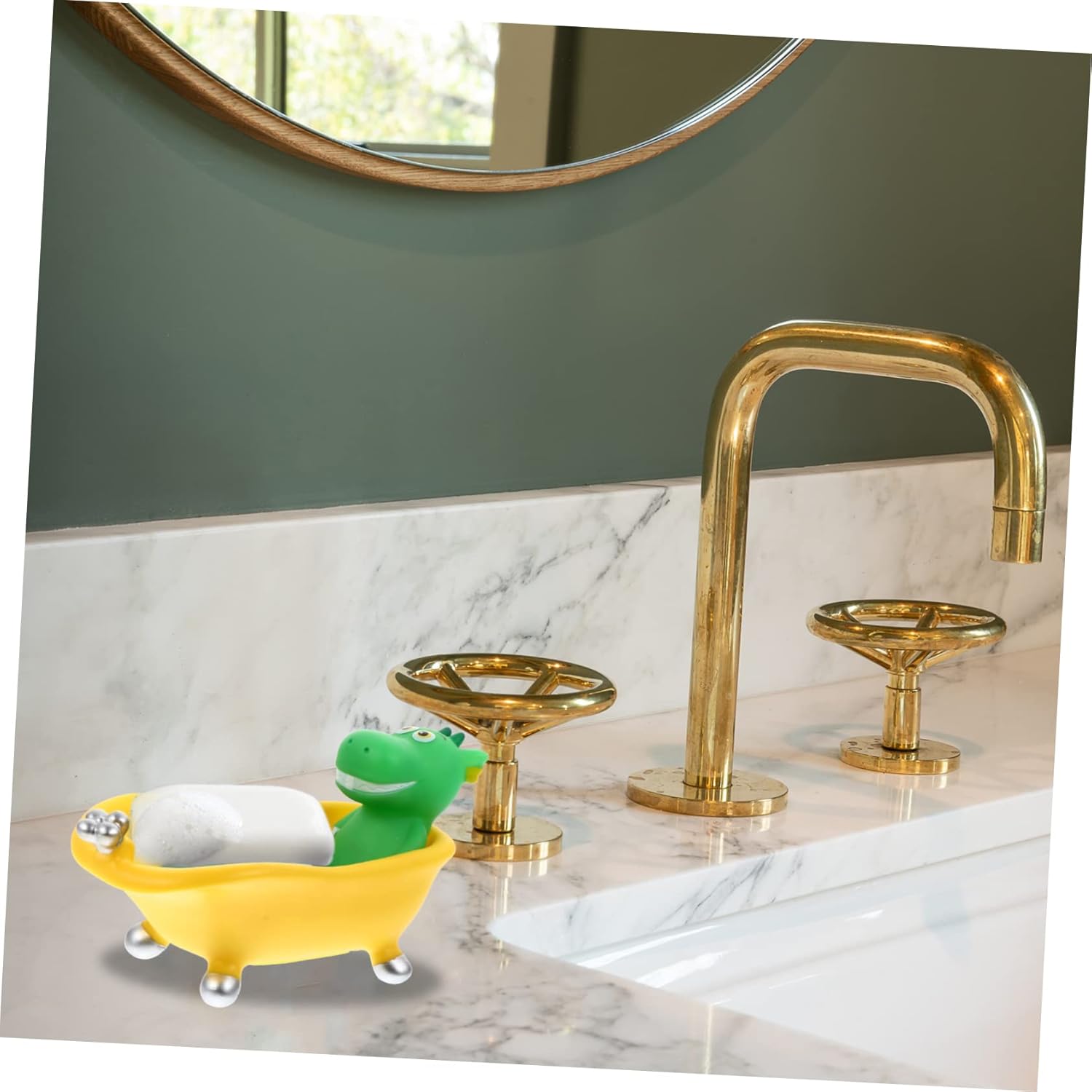 MAGICLULU Funny Dinosaur Soap Box Sponge Storage Holder 1