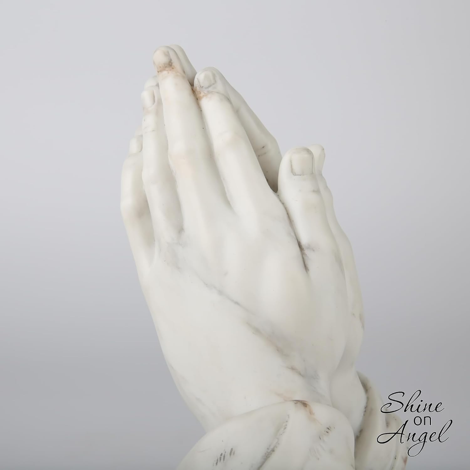 Praying Hands Statue 8inch Marble Finish Religious Sculpture