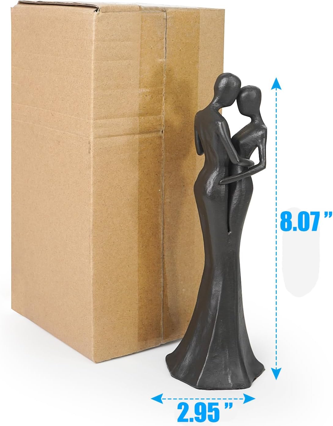 DreamsEden Couple Cast Iron Statue Romantic Love