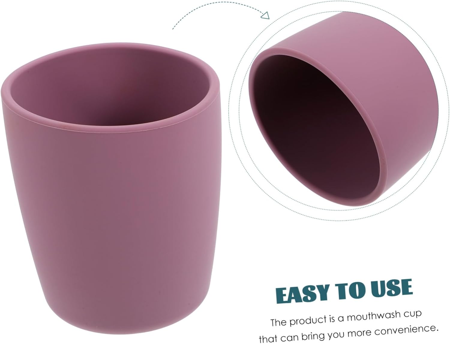 HOLIDYOYO Silicone Toothbrush Cup for Kids and Adults