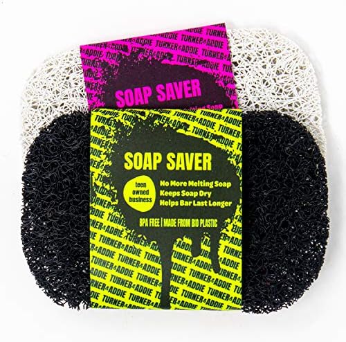 Turner and Addie Soap Savers 2PK White Black