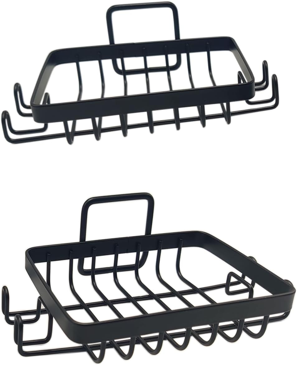 SPELSHINE 2-Piece Black Soap Dish with Suction Cup