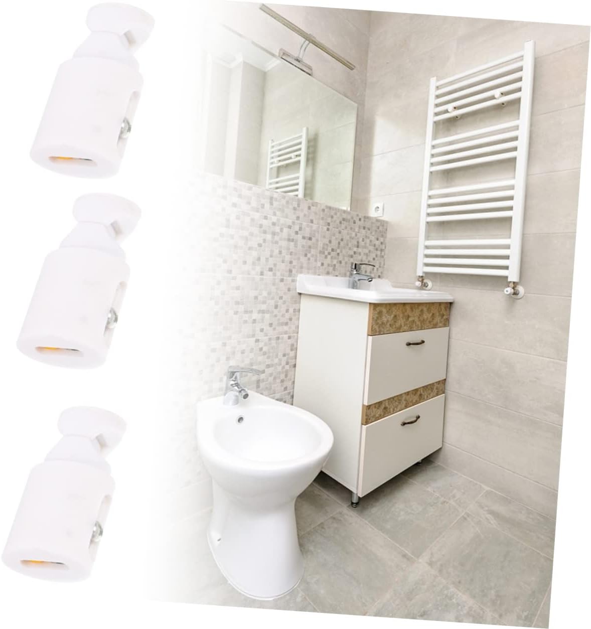 PRETYZOOM 3pc Space-Saving Radiator Hooks for Bathroom