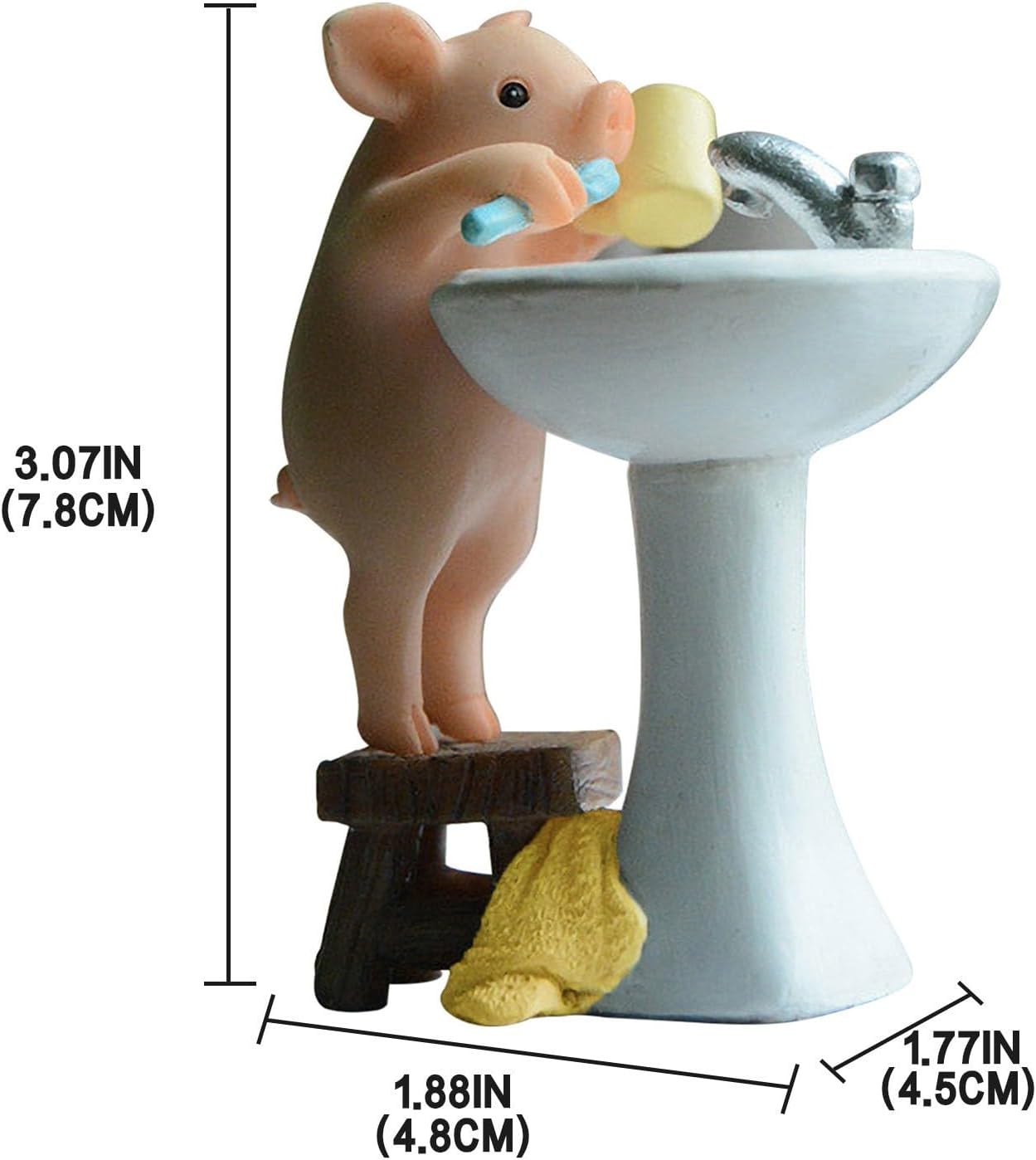 Nudsfuii Mini Figurine - Gold Sculpture for Home Decor