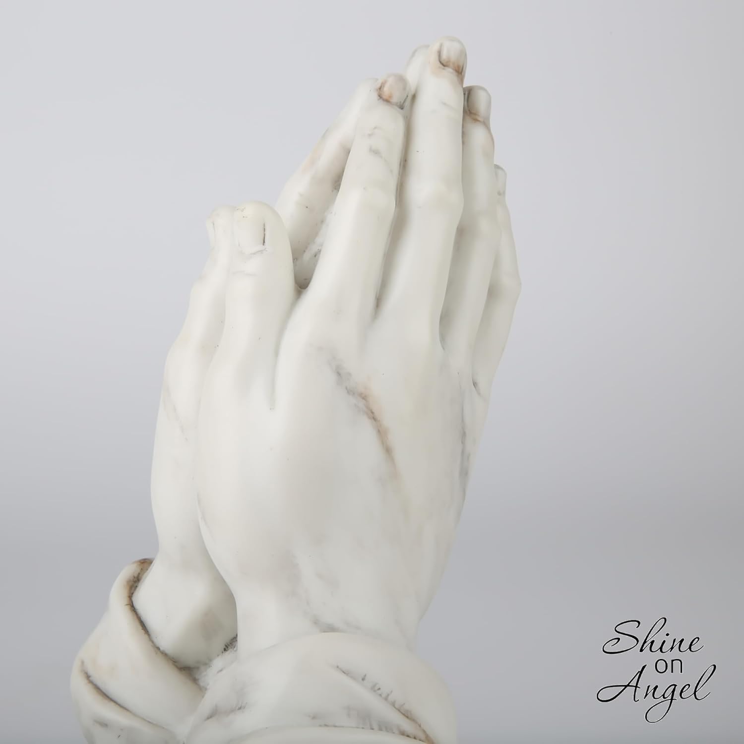 Praying Hands Statue 8inch Marble Finish Religious Sculpture