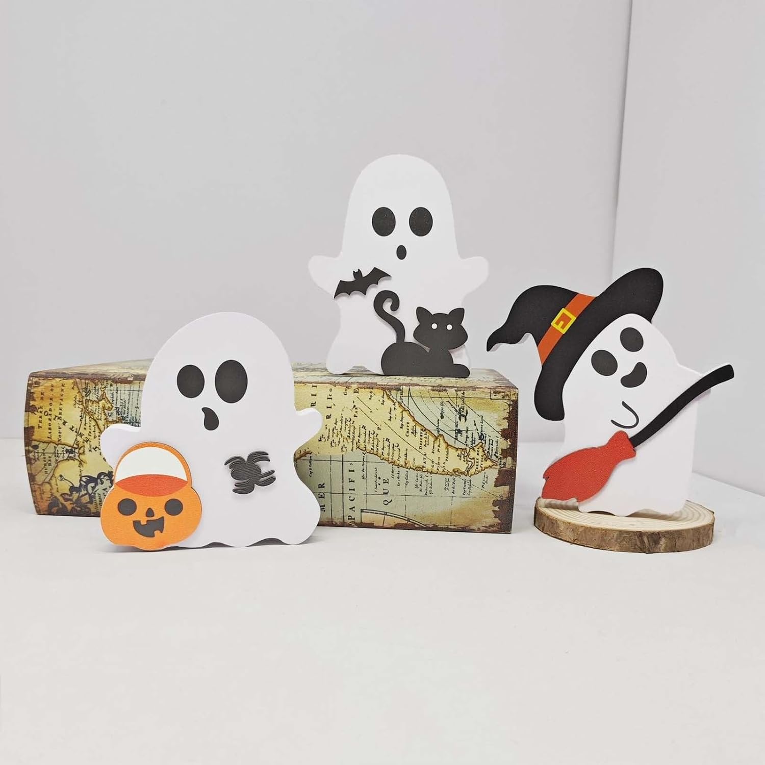 Cute Halloween Ghost Statues for Home Decor