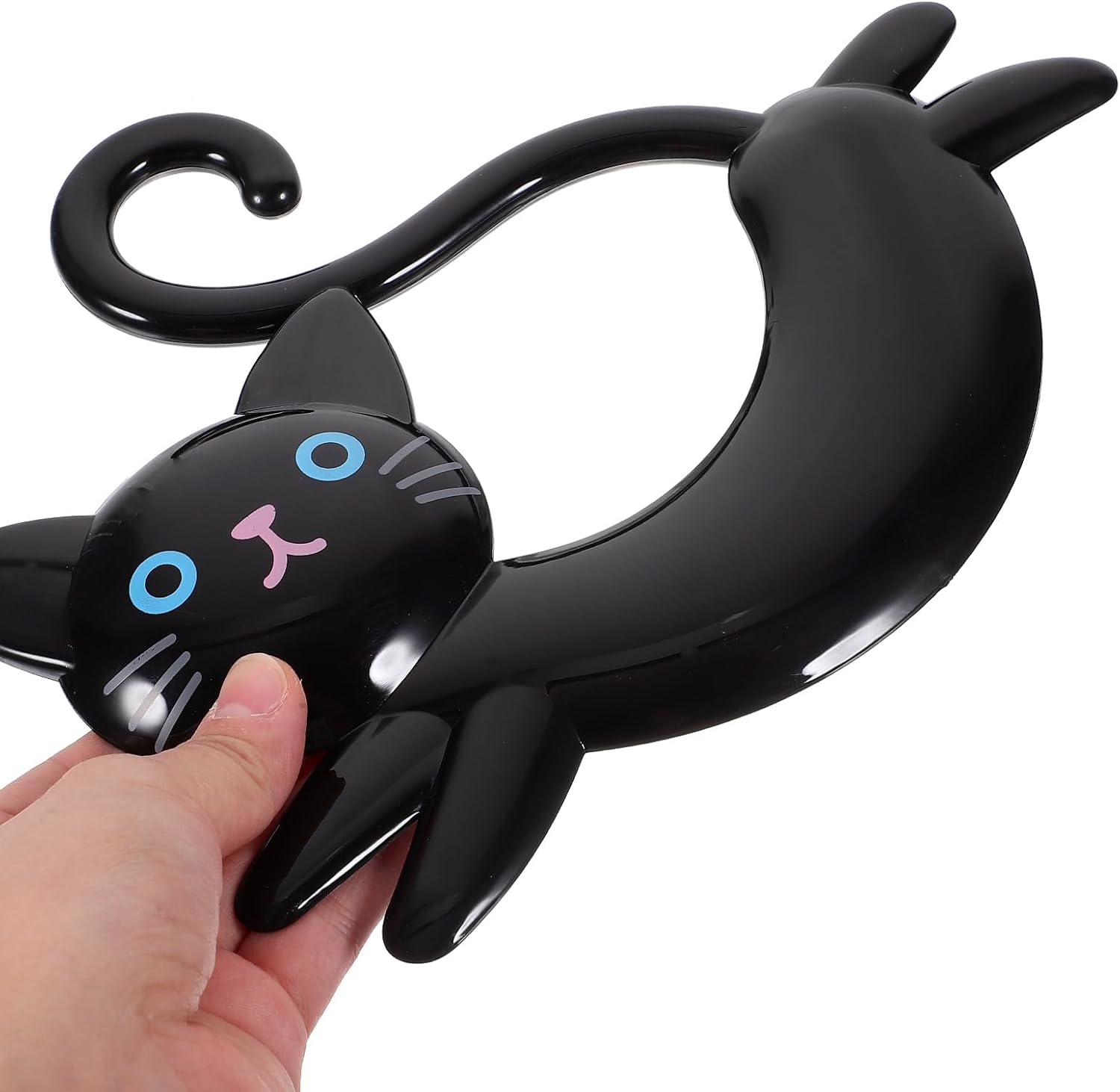 Modern Black Cat Towel Rack for Kitchen Bathroom