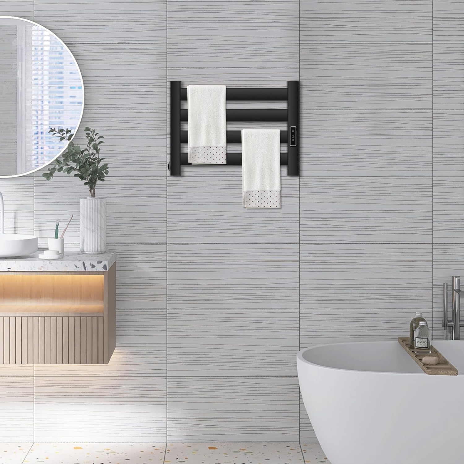 Verida Towel Warmer Rack with Timer and Temperature Control