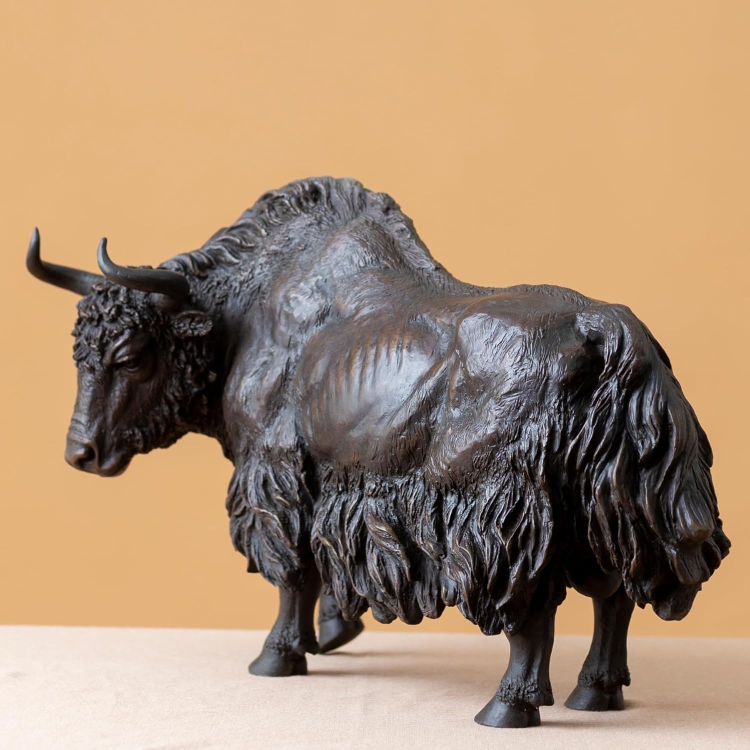 YouFine Large Bronze Bison Sculpture 208
