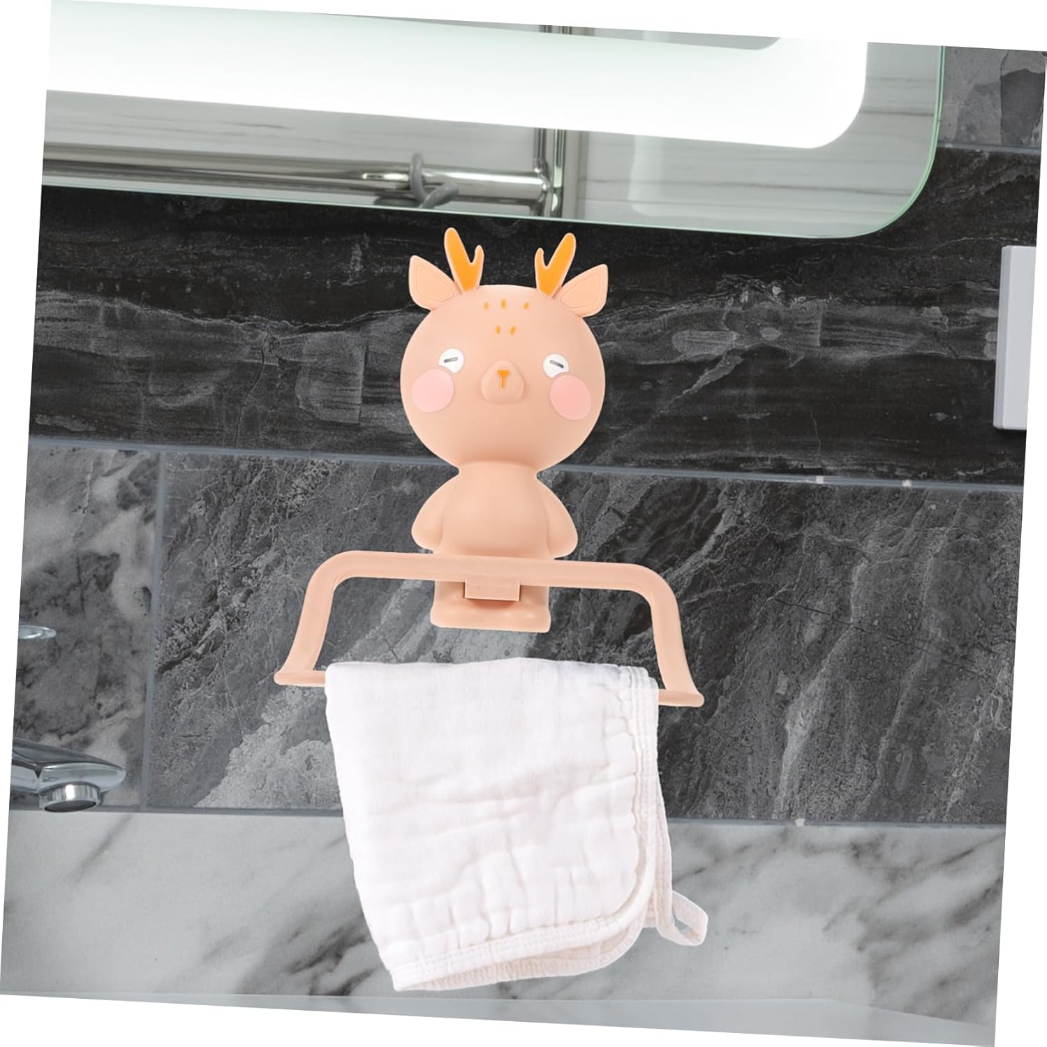 Labrimp Cartoon Elk Wall Towel Rack