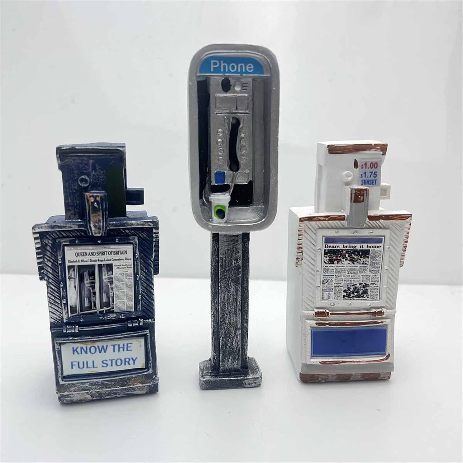 112 Miniature Public Phone Statue Decor