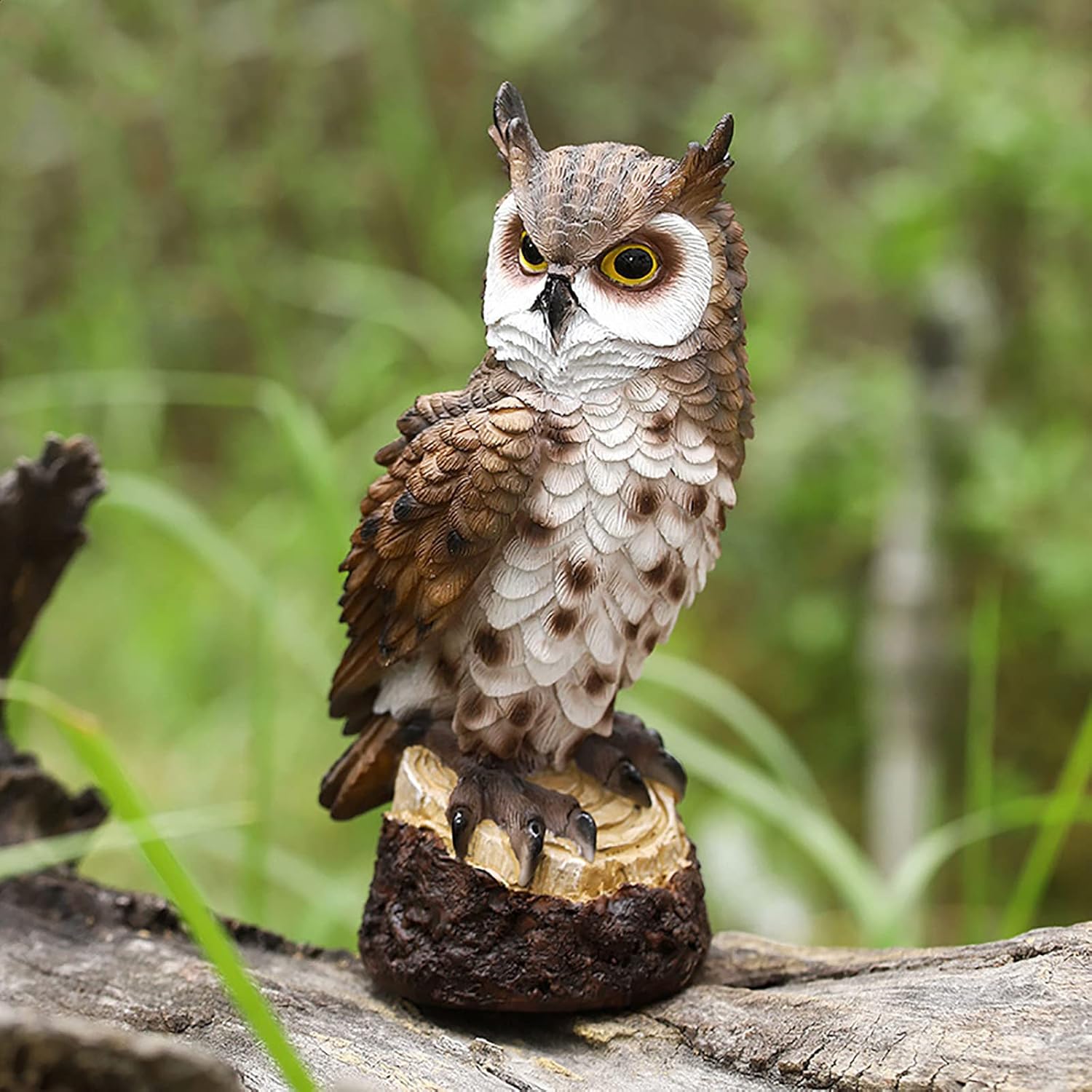 Mini Resin Owl Statue Decor for Home Office Entryway