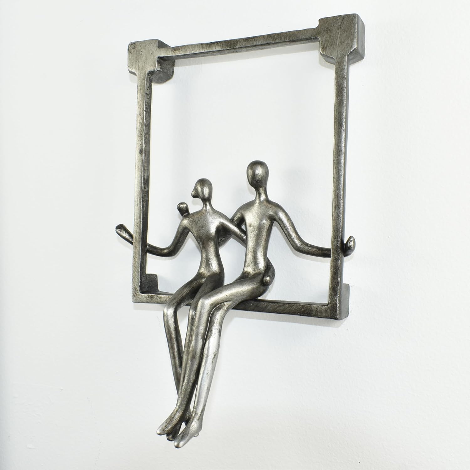 Natural Design Architecture Lifestyle N Swinging Couple Sculpture