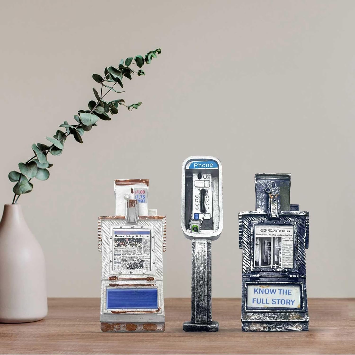 112 Miniature Public Phone Statue Decor
