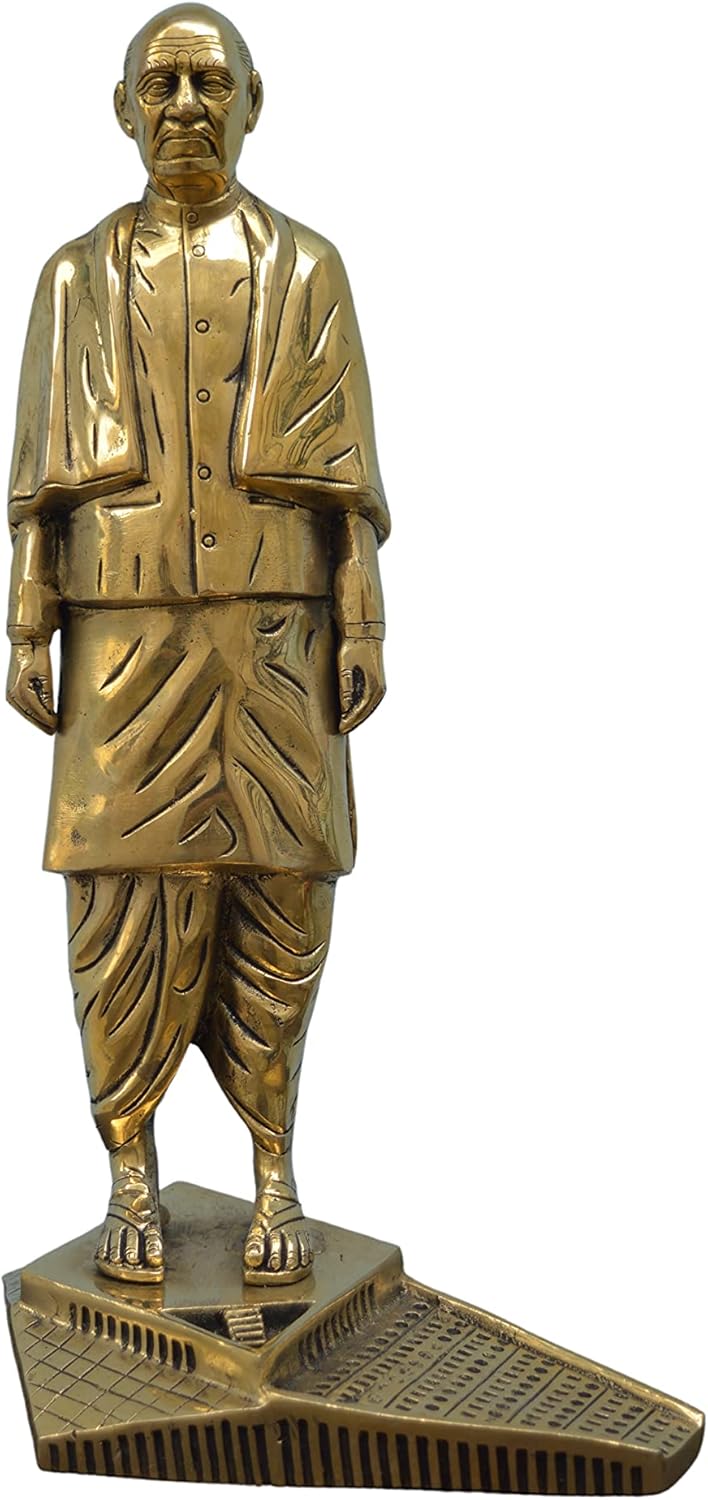 Brass Sardar Vallabhbhai Patel Statue of Unity Desk Art