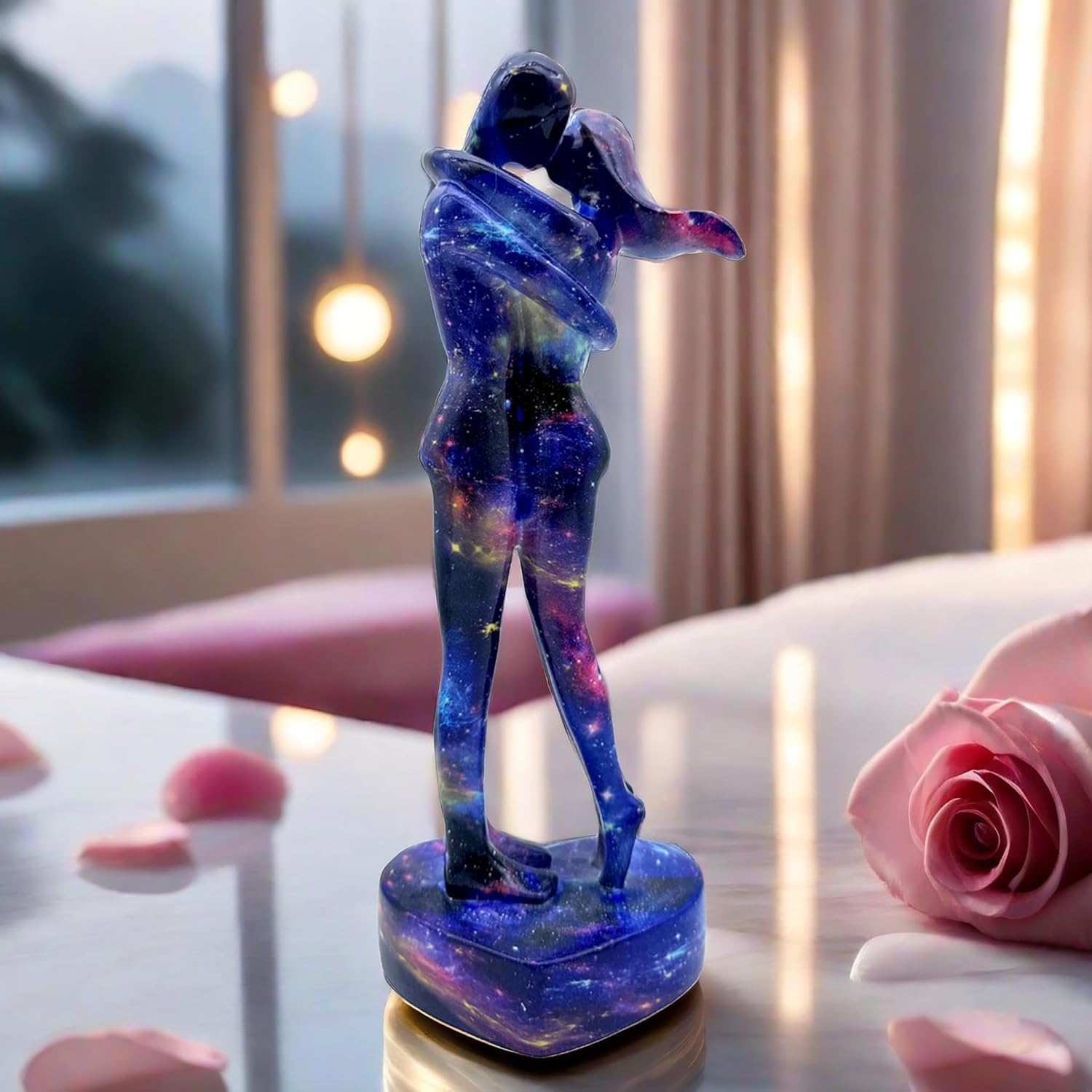 105 Inch Couple Hug Kissing Resin Statue Figurine