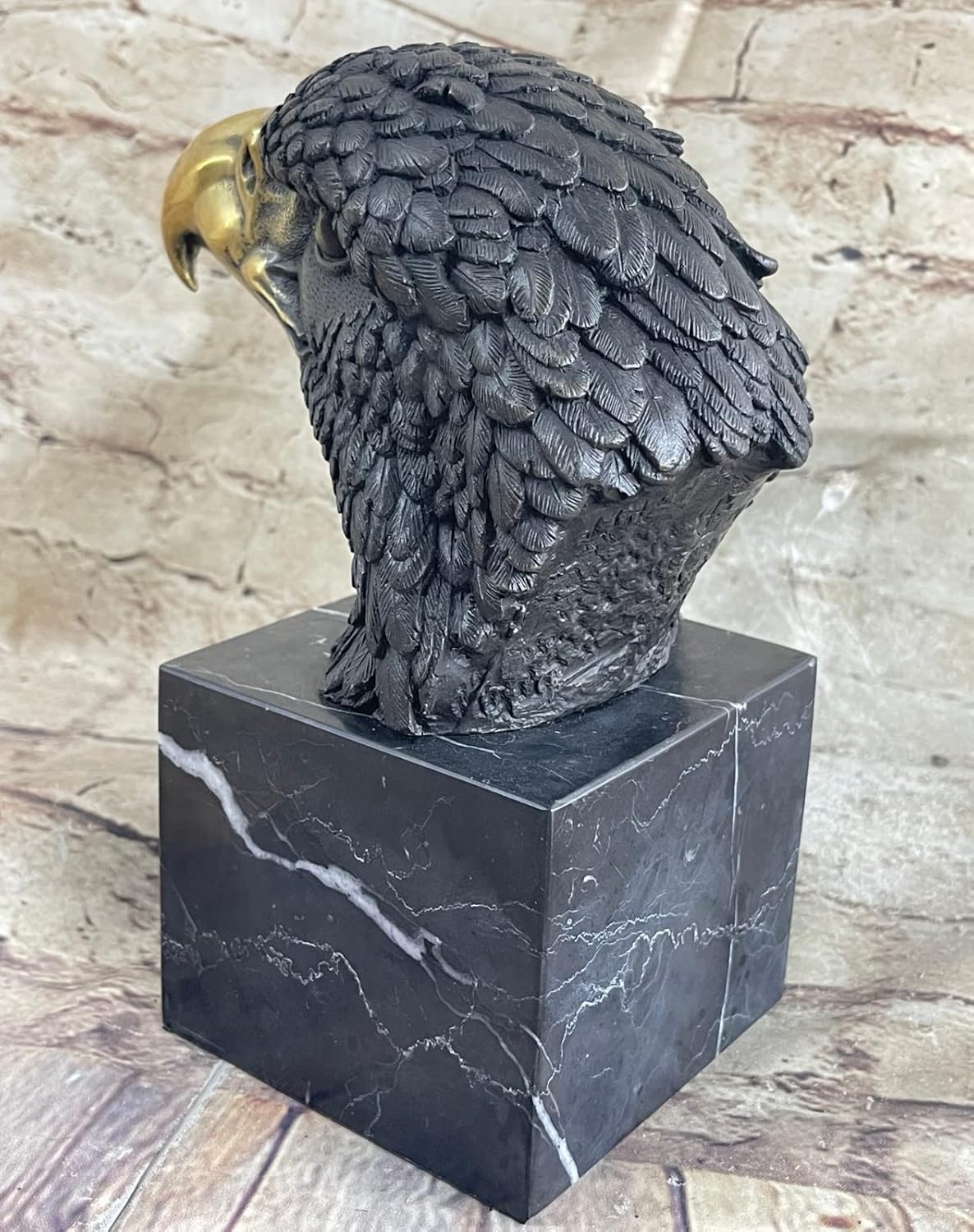European Bronze Handmade American Bald Eagle Statue