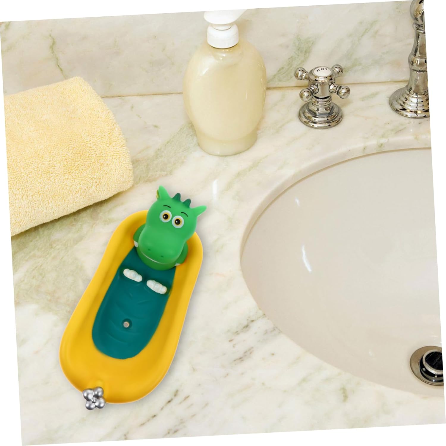 Dinosaur Soap Holder Sponge Drain Dish for Kitchen Sink 1