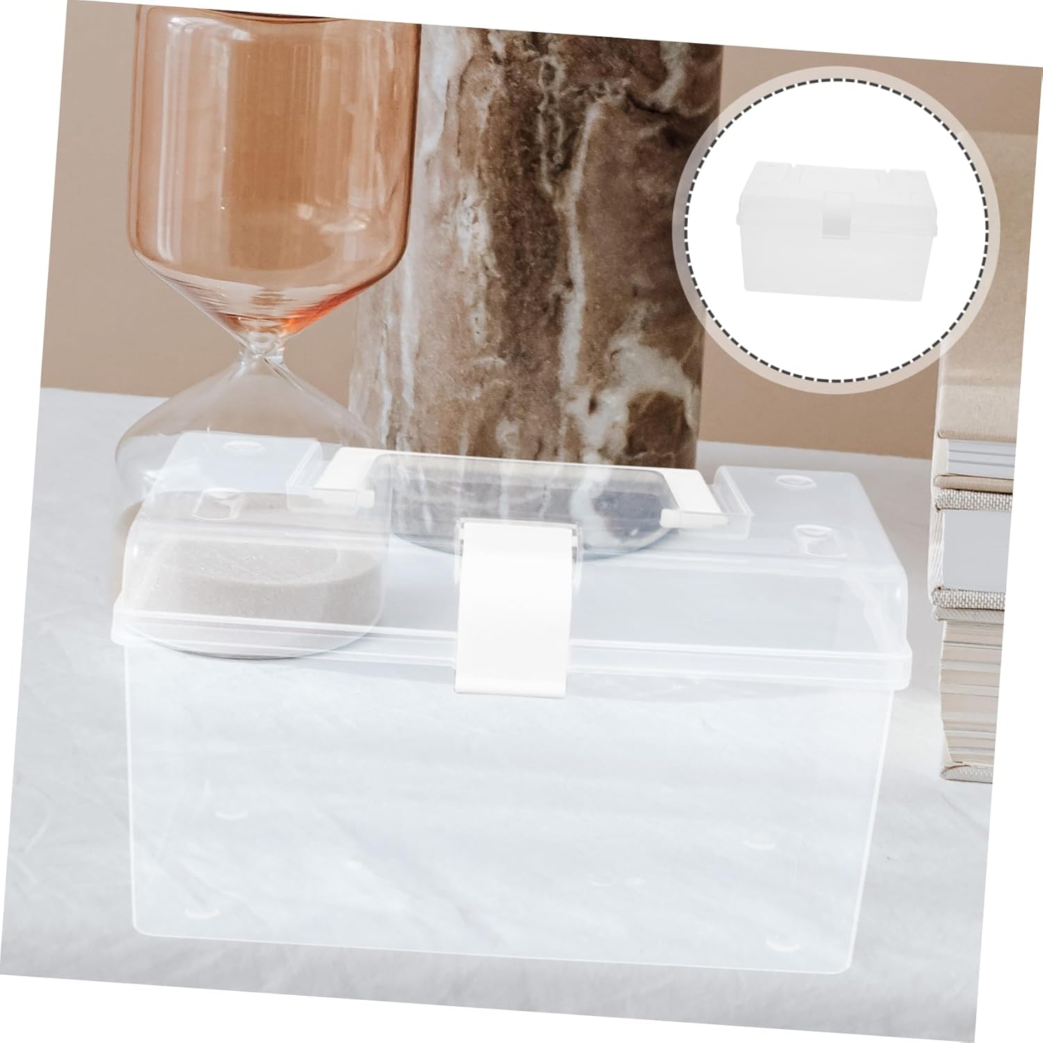 NOLITOY White Medicine Cabinet Storage Organizer