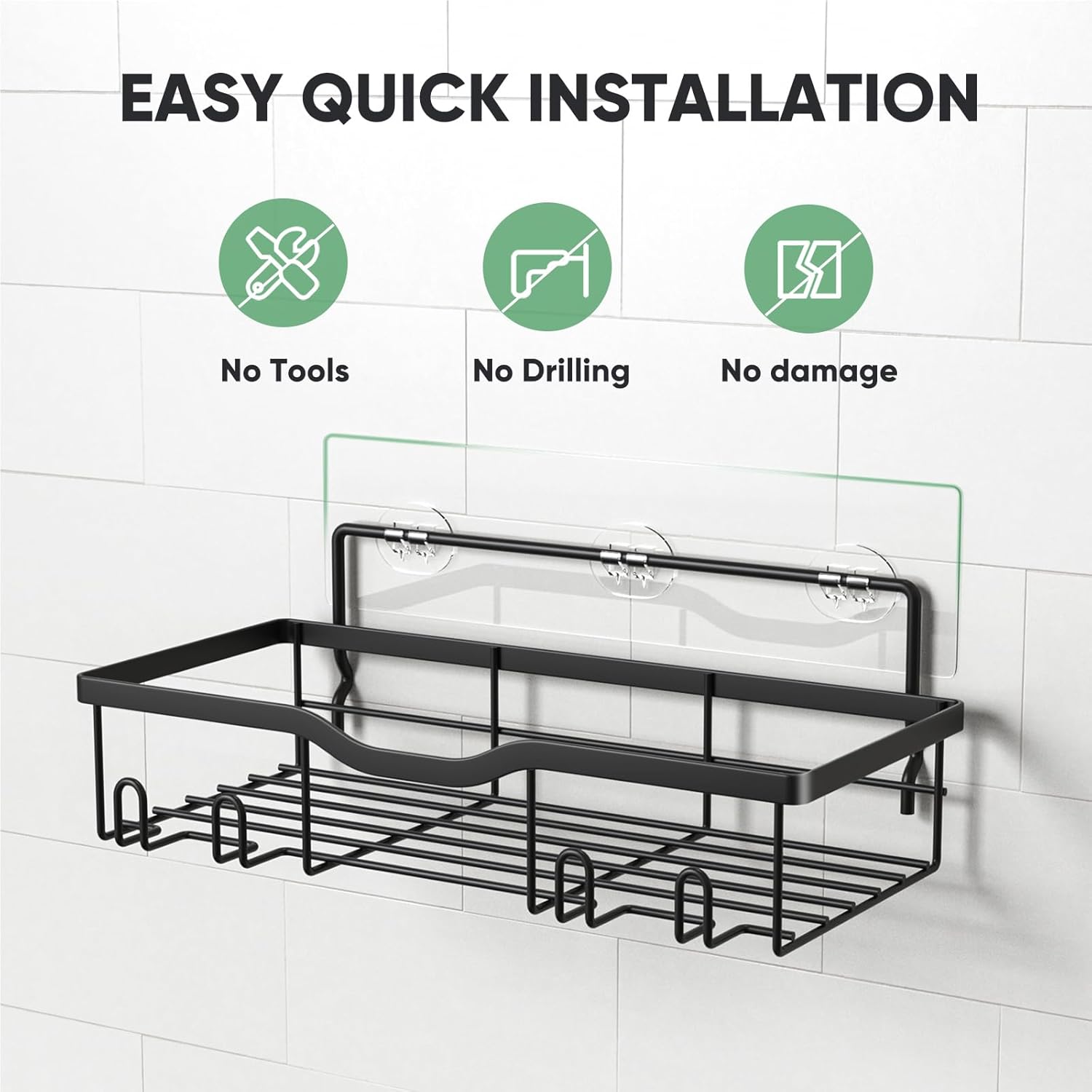 Almaybe 5-Pack Corner Shower Shelf Set