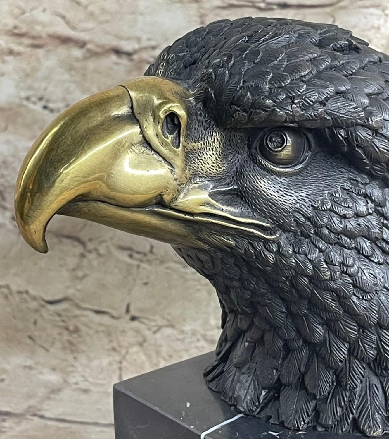 European Bronze Handmade American Bald Eagle Statue