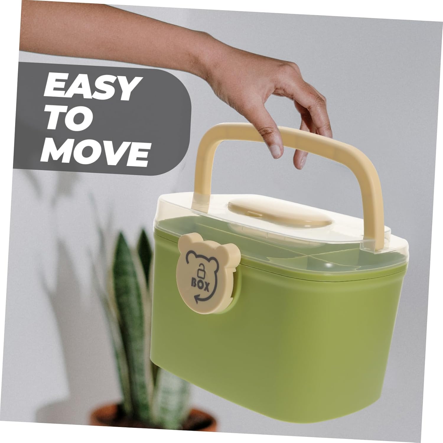 COLLBATH Medicine Cabinet with Lock and Anti-Pinch Hand
