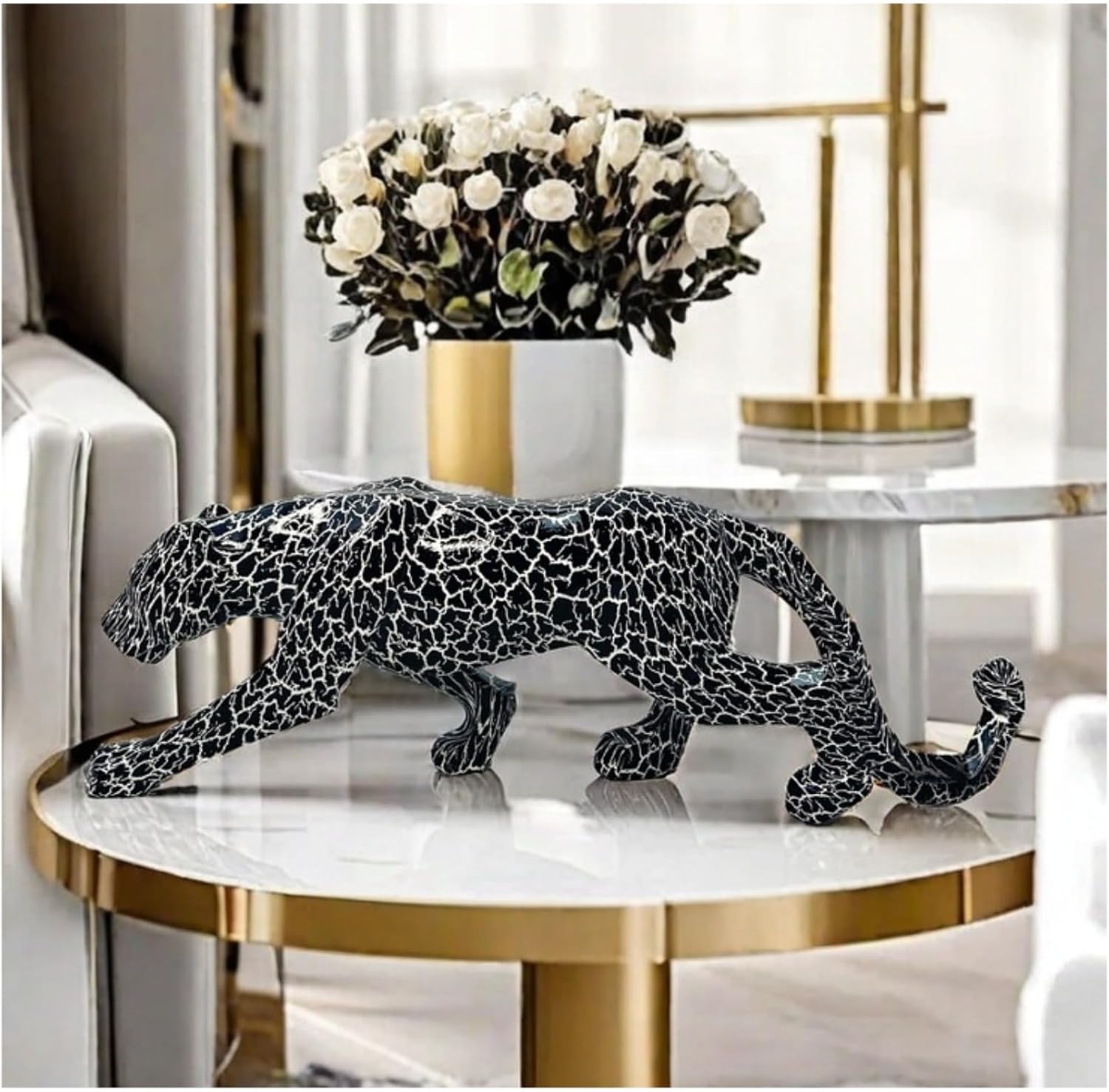 Catwalk Panther Graffiti Resin Statue