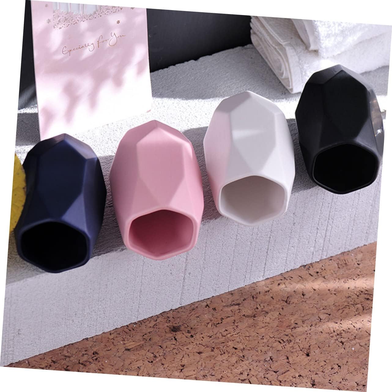 PRETYZOOM Ceramic Toothbrush Cup Holder for Home Travel
