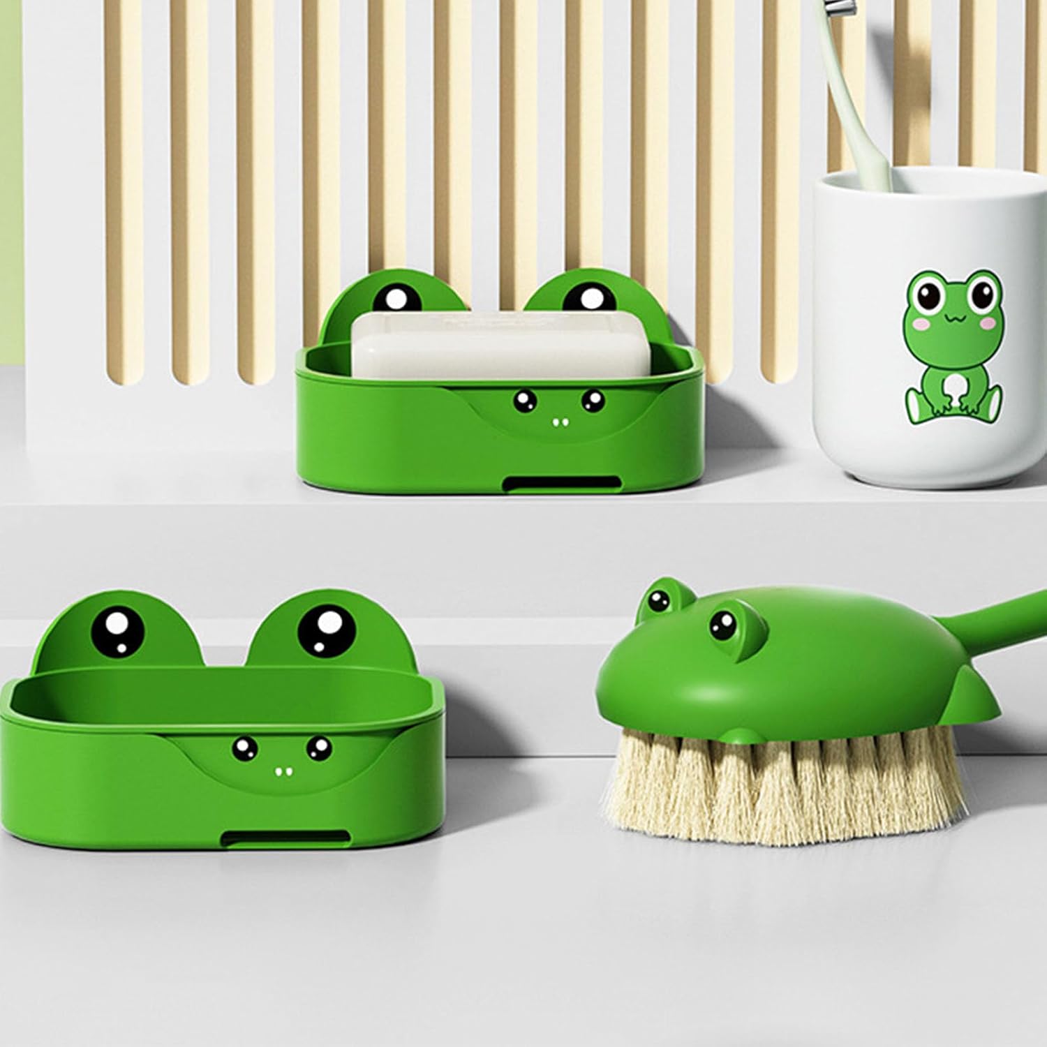 Frogs Themed Soap Holder for Bathrooms and Kitchens