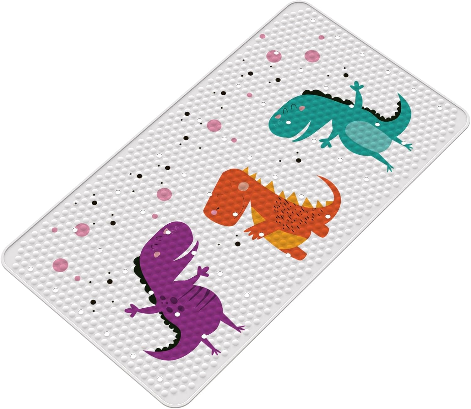 SELIBRE Dinosaur Bathtub Mat with 90 Suction Cups