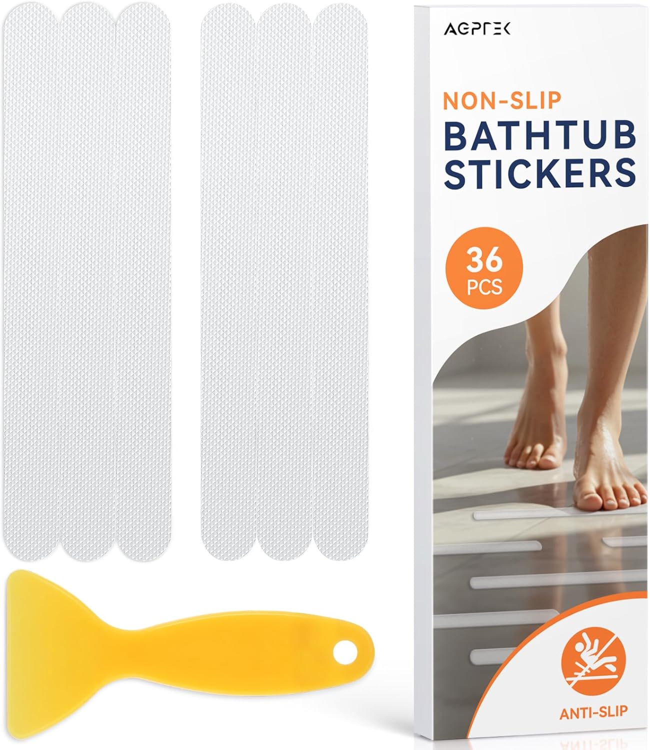 AGPTEK 36PCS Non Slip Bathtub Stickers