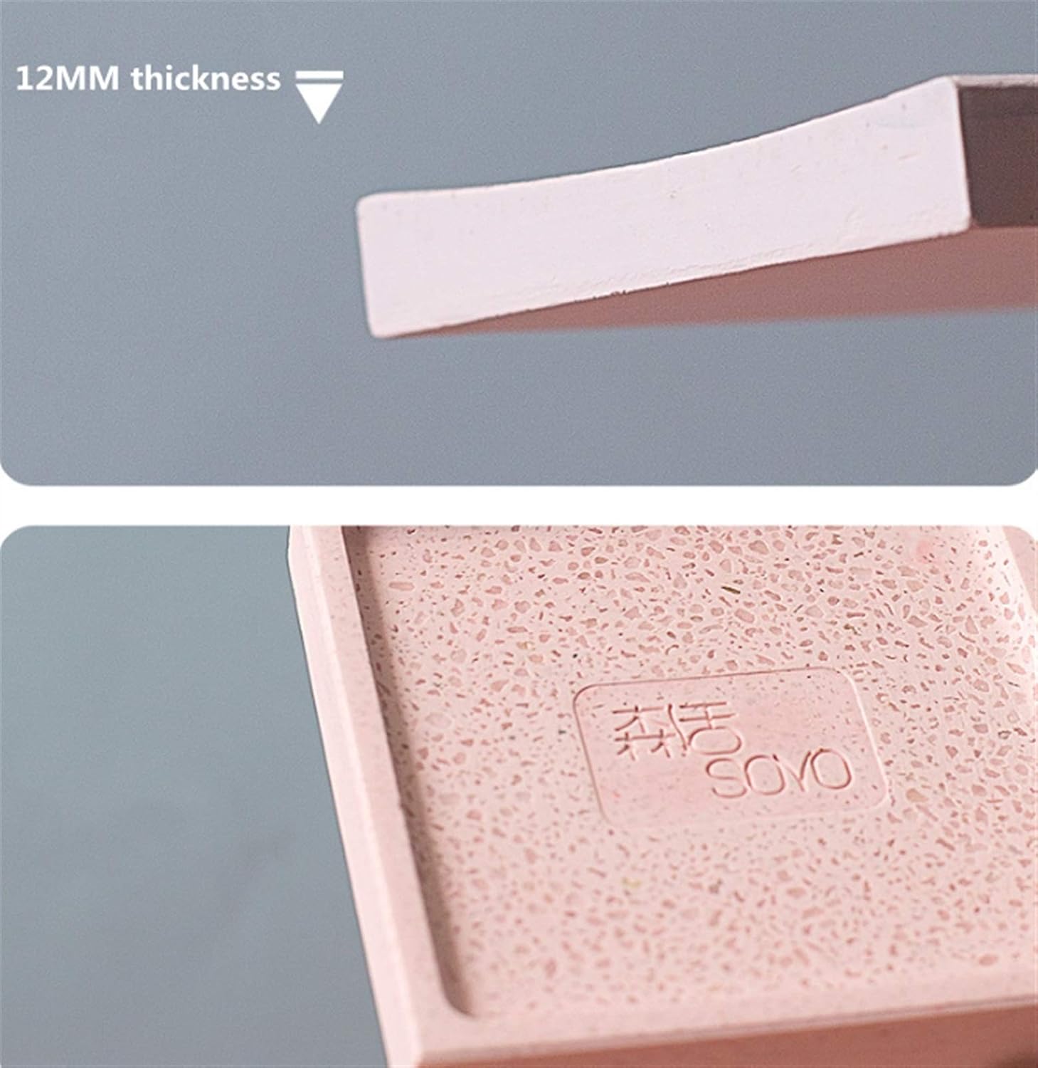 JUNMIN Diatomite Soap Dish - Green Square