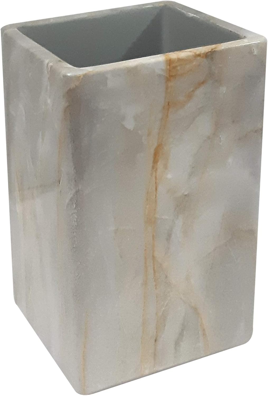 Nu Steel Stone Hedge Marble Tumbler for Bathroom Storage