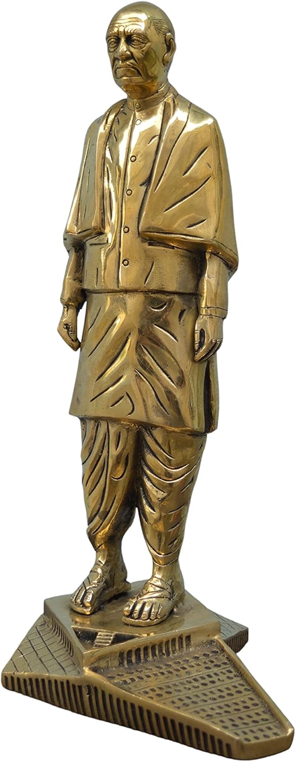 Brass Sardar Vallabhbhai Patel Statue of Unity Desk Art