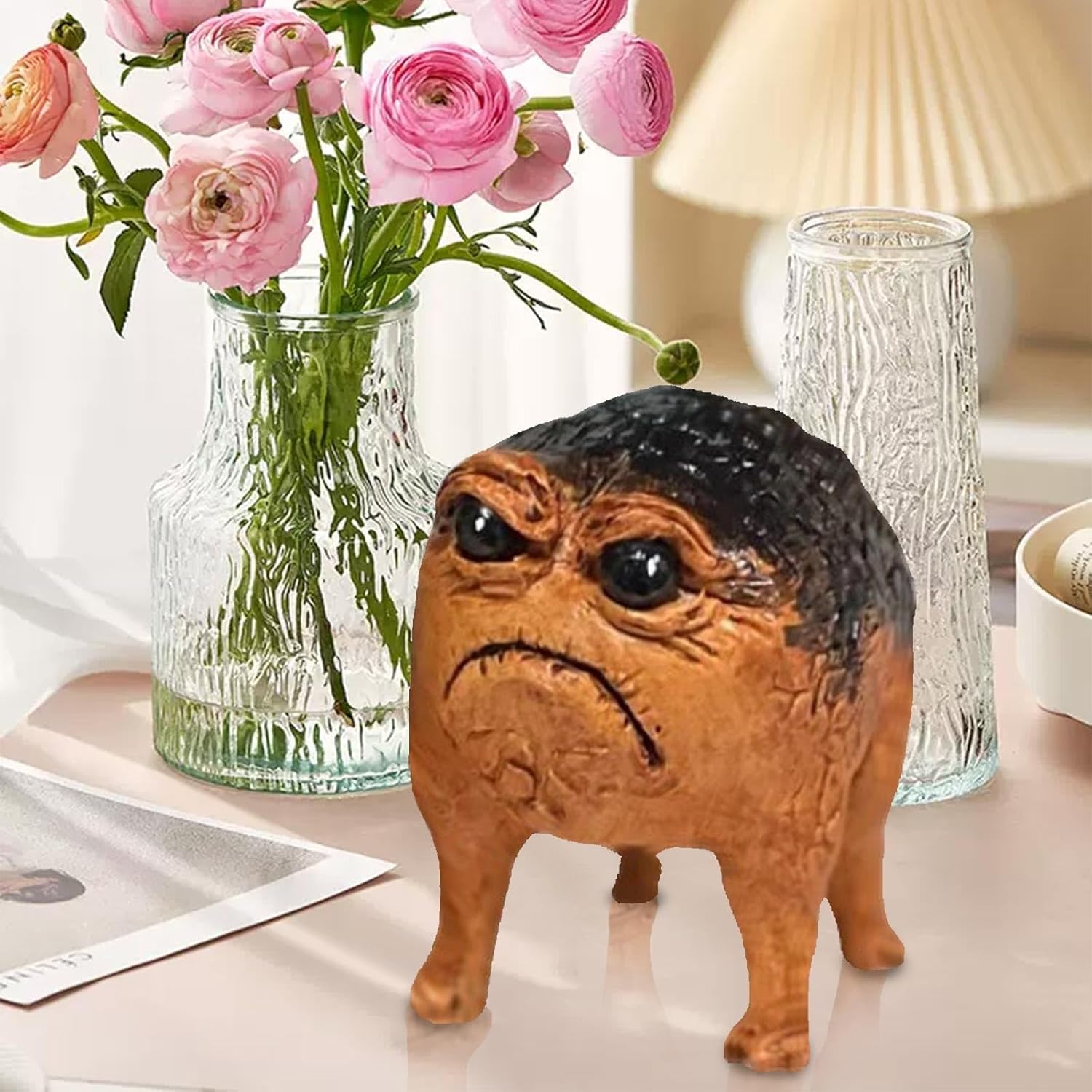 Cute African Frog Statue Home Decor Ornament