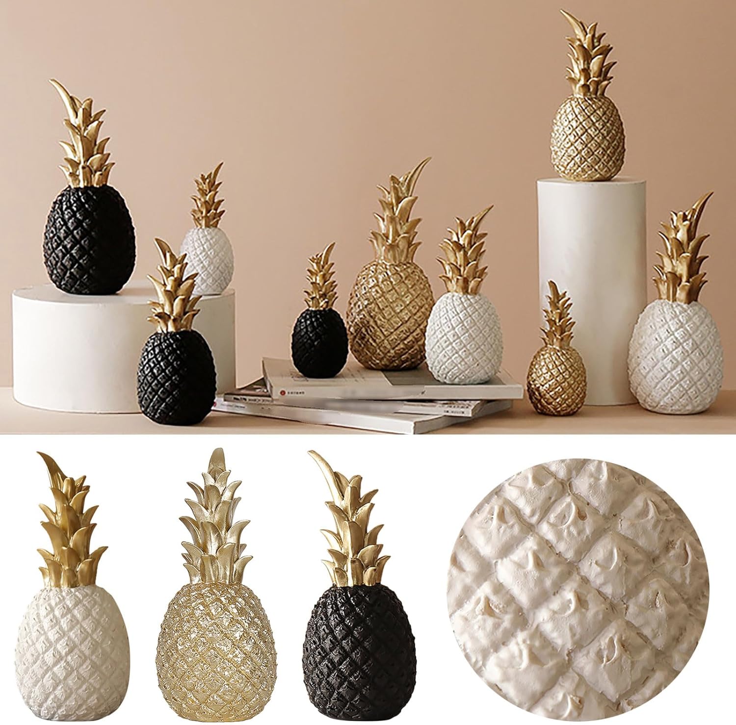 Creative Pineapple Sculpture Home Decor Table Centerpiece