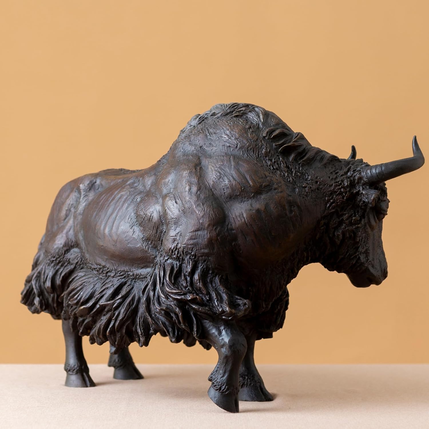 YouFine Large Bronze Bison Sculpture 208
