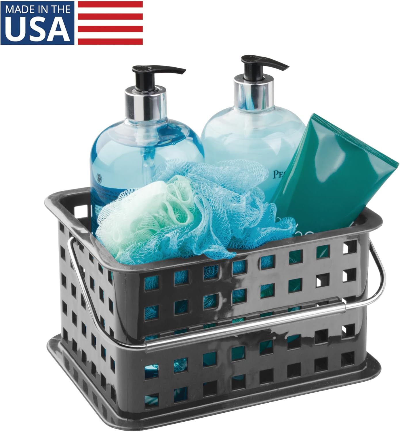 iDesign Plastic Shower Basket with Handle
