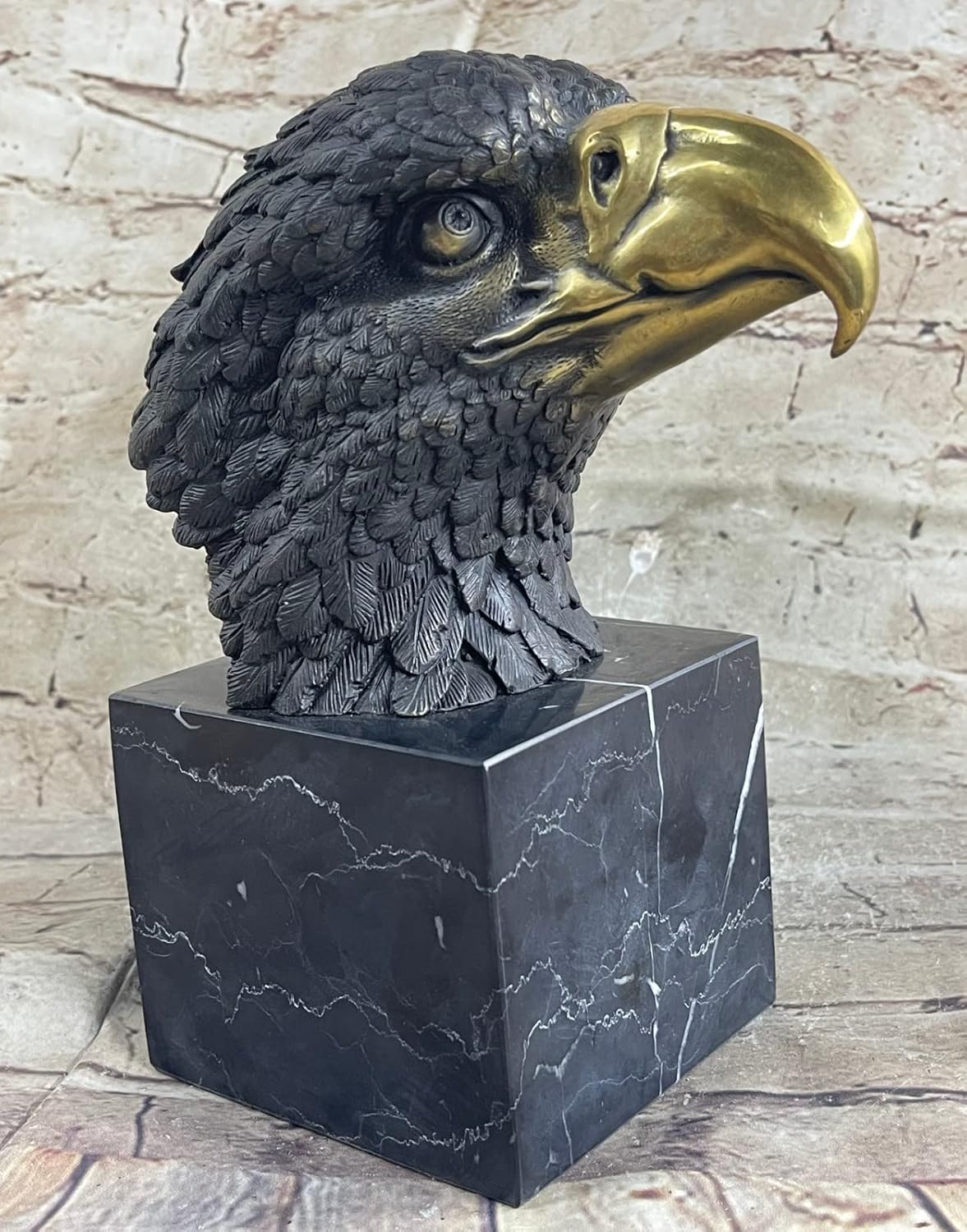 European Bronze Handmade American Bald Eagle Statue